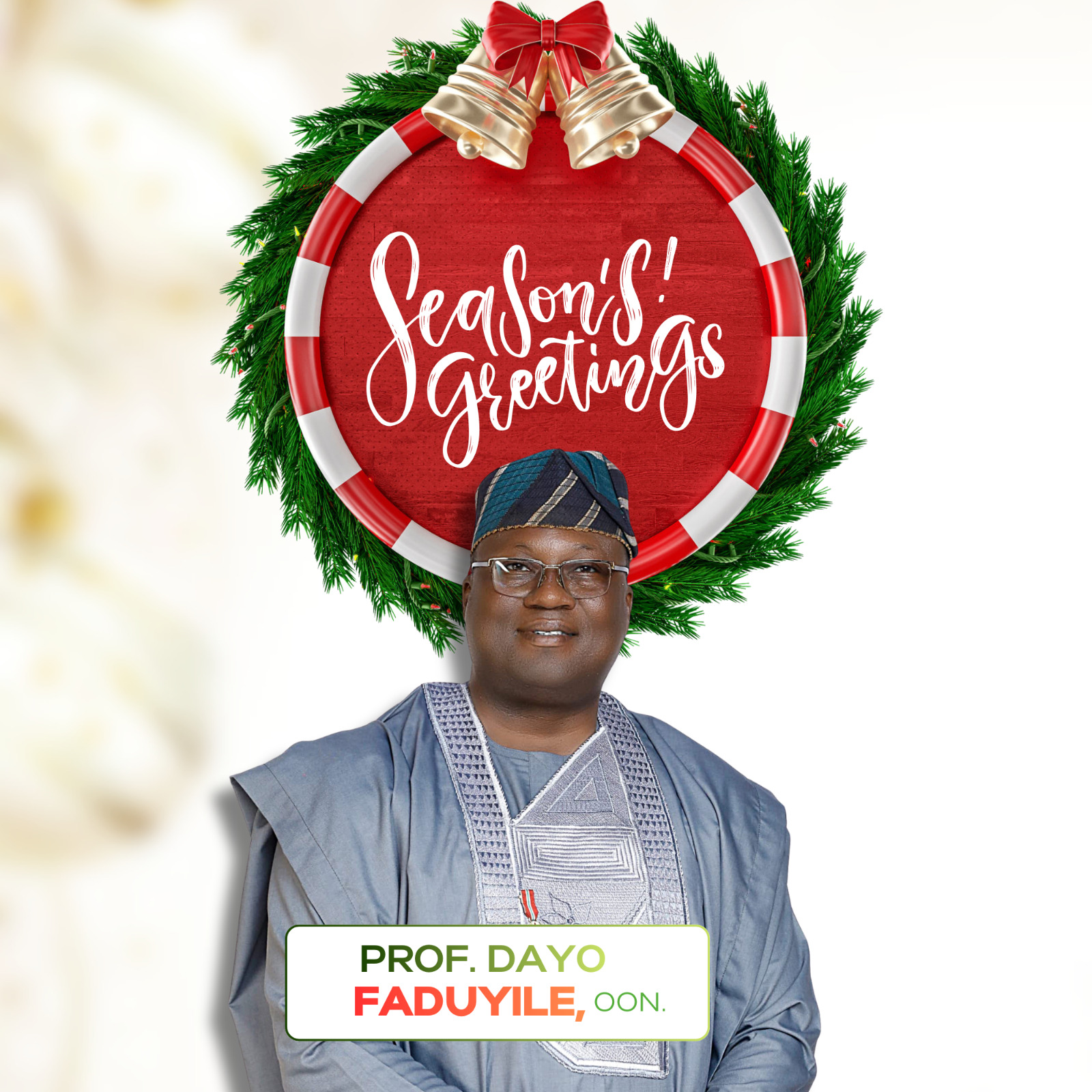 Christmas celebration: Prof.Faduyile preaches love of Christ, urges cooperation with Tinubu, Aiyedatiwa administration.