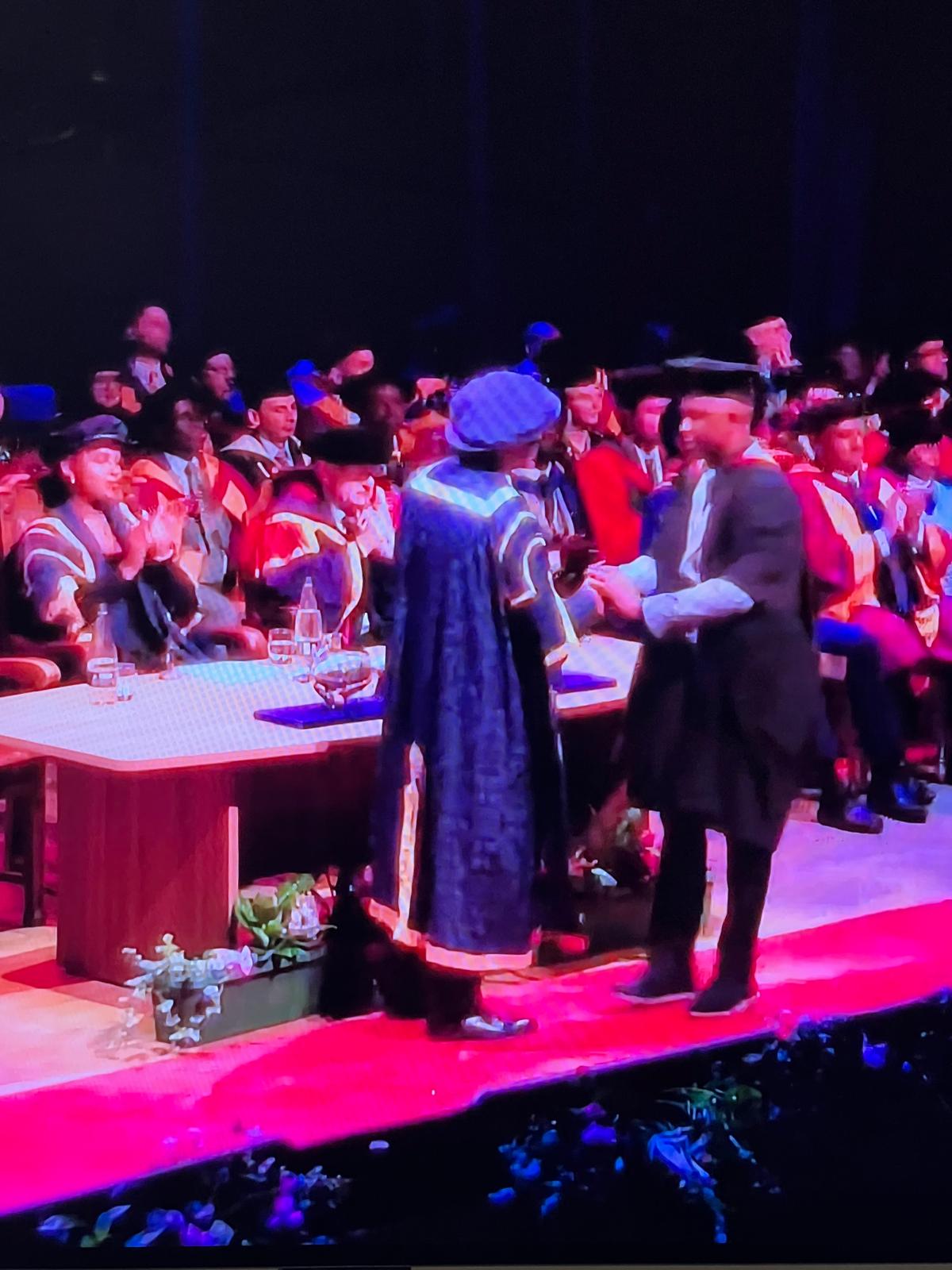 Thepolity Chief Marketing officer celebrates Masters Graduation in University of Wolverhampton.   